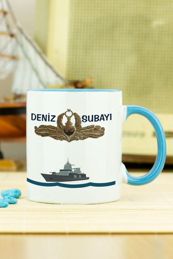 Hediyelen Deniz Subayı Kupa Bardak Mavi - Image 1