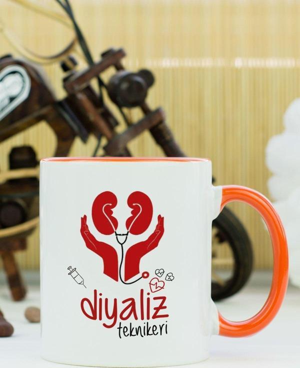 Hediyelen Diyaliz Teknikeri Kupa Bardak Turuncu - Image 1