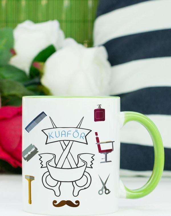 Hediyelen Kuaför Kupa Bardak Yeşil - Image 1