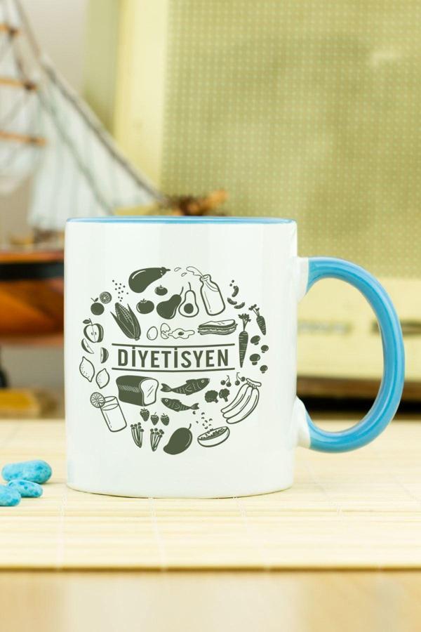 Hediyelen Diyetisyen Kupa Bardak Mavi - Image 1