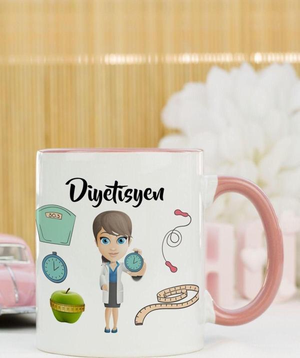 Hediyelen Diyetisyen Kupa Bardak Pembe - Image 1