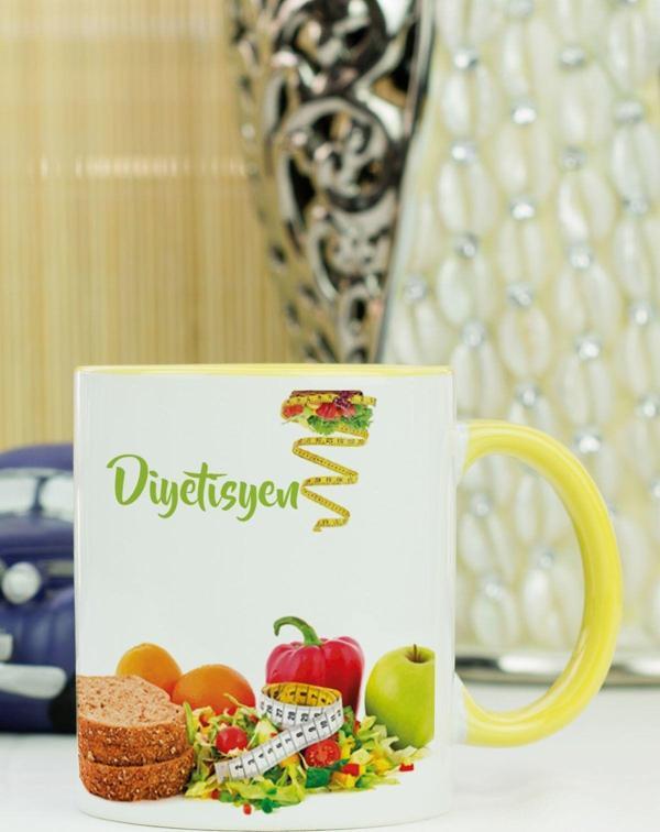 Hediyelen Diyetisyen Kupa Bardak Sarı - Image 1
