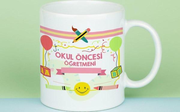 Hediyelen Okul Öncesi Öğretmeni Kupa Bardak - Image 1