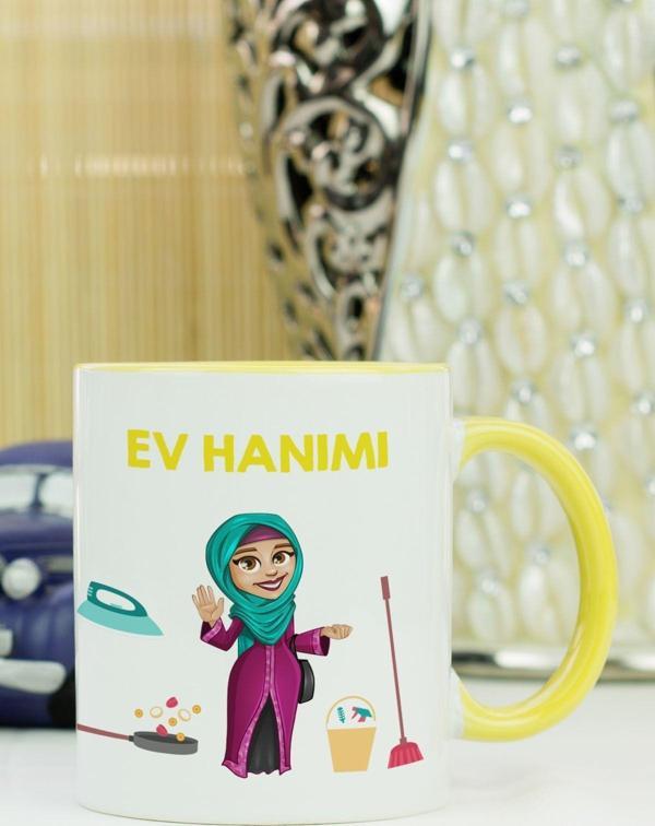 Hediyelen Ev Hanımı Kupa Bardak Sarı - Image 1