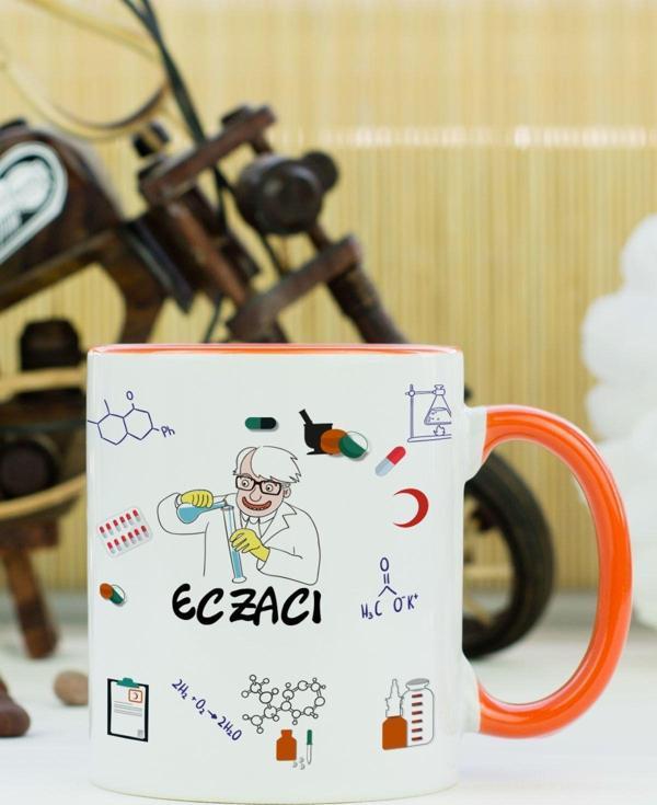 Hediyelen Eczacı Kupa Bardak Turuncu - Image 1