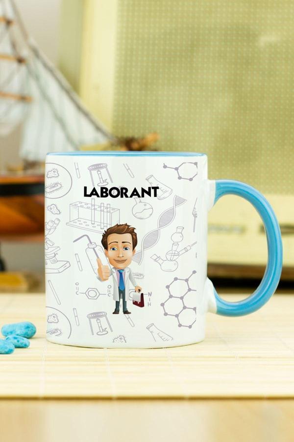 Hediyelen Laborant Kupa Bardak Mavi - Image 1