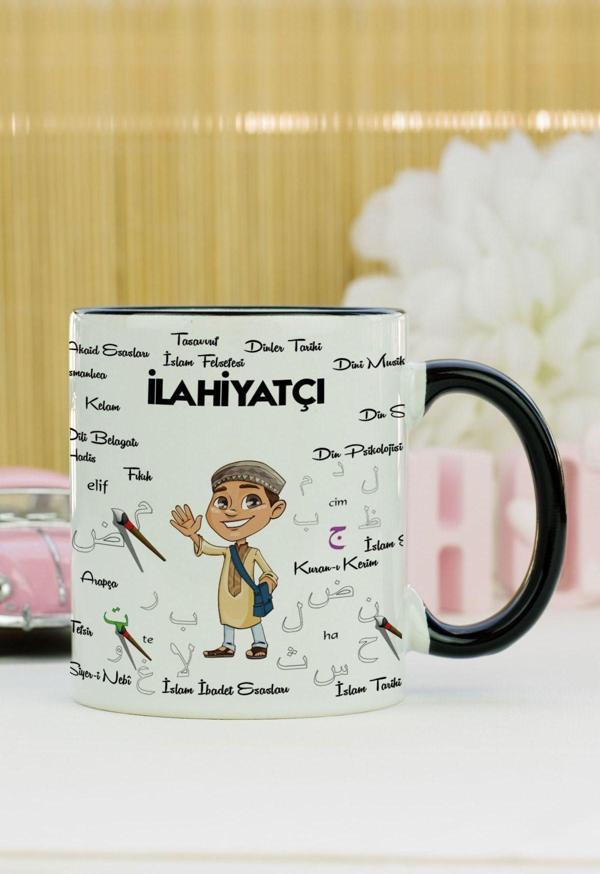 Hediyelen İlahiyatçı Kupa Bardak Siyah - Image 1