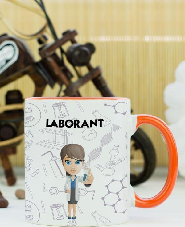 Hediyelen Laborant Kupa Bardak Turuncu - Image 1