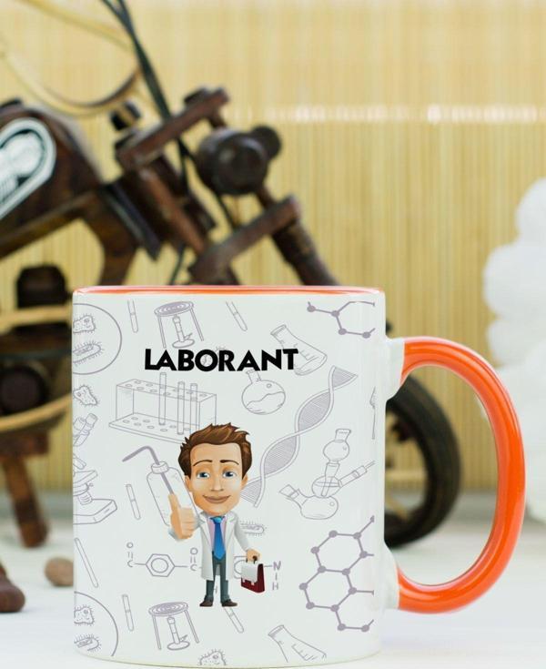 Hediyelen Laborant Kupa Bardak Turuncu - Image 1