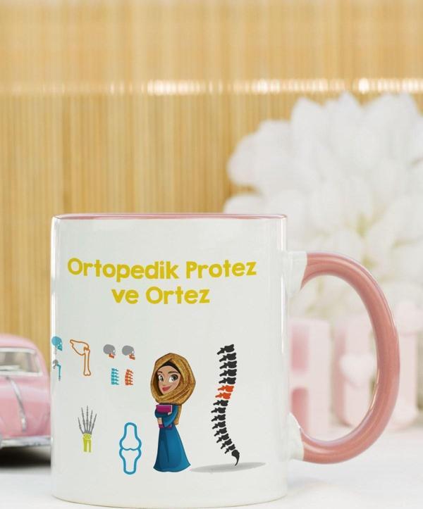Hediyelen Ortopedik Protez Ve Ortez Kupa Bardak Pembe - Image 1