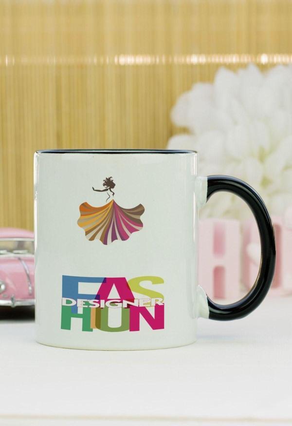 Hediyelen Fashion Designer Kupa Bardak Siyah - Image 1