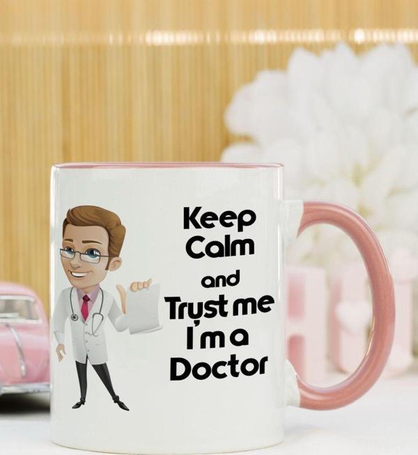 Hediyelen Doktor Kupa Bardak Pembe - Image 1