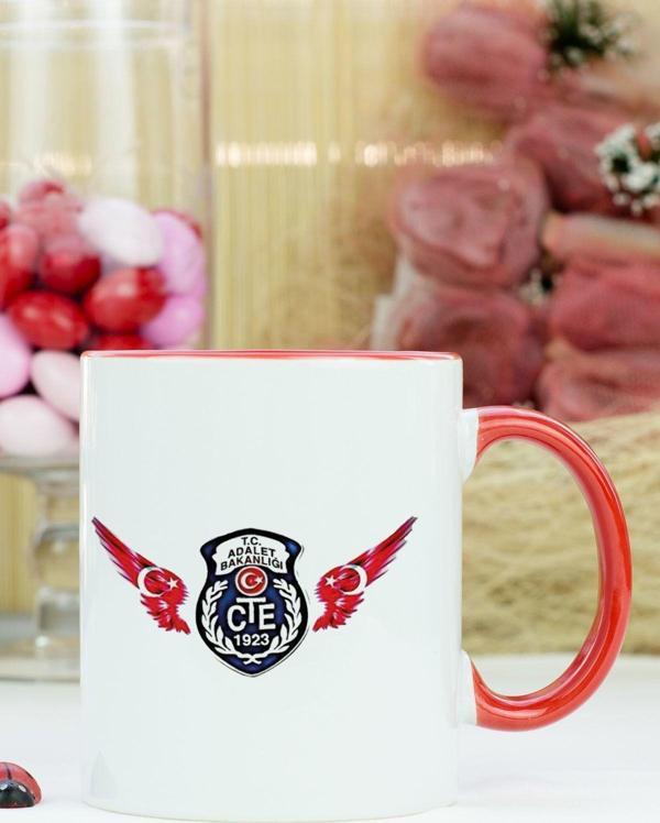 Hediyelen İnfaz Koruma Memuru Kupa Bardak Kırmızı - Image 1