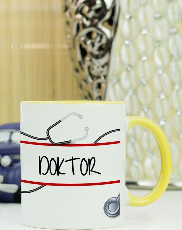 Hediyelen Doktor Kupa Bardak Sarı - Image 1