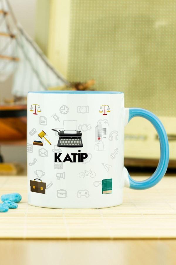 Hediyelen Katip Kupa Bardak Mavi - Image 1