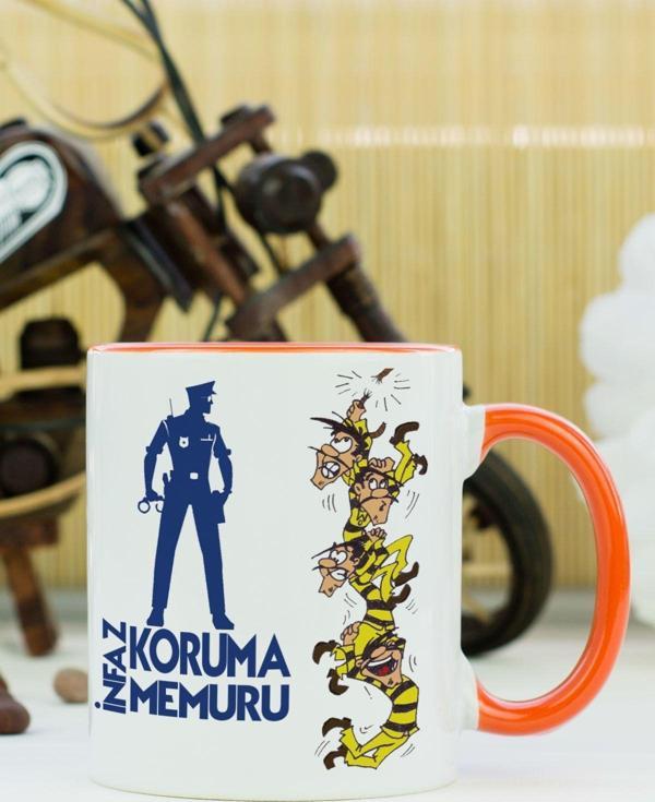 Hediyelen İnfaz Koruma Memuru Kupa Bardak Turuncu - Image 1