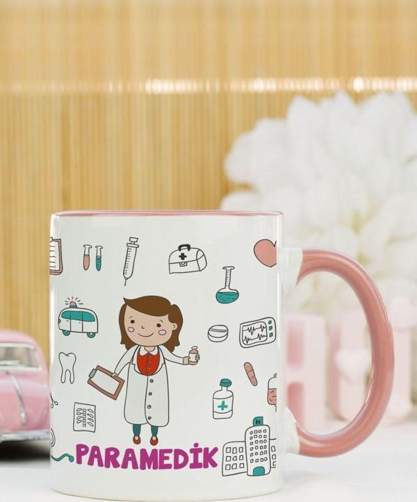 Hediyelen Paramedik Kupa Bardak Pembe - Image 1