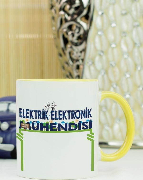 Hediyelen Elektrik Elektronik Mühendisi Kupa Bardak Sarı - Image 1