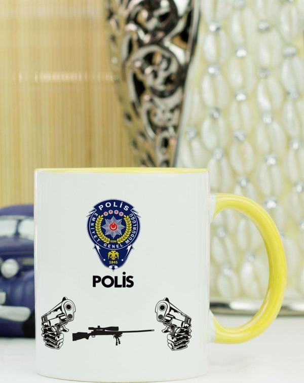 Hediyelen Polis Kupa Bardak Sarı - Image 1