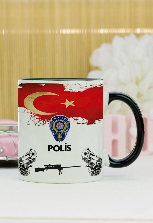 Hediyelen Polis Kupa Bardak Siyah - Image 1