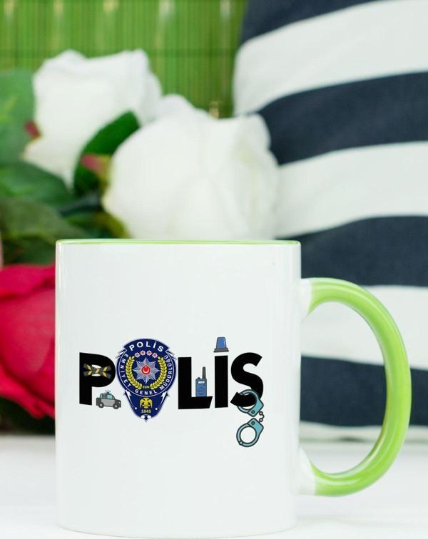 Hediyelen Polis Kupa Bardak Yeşil - Image 1