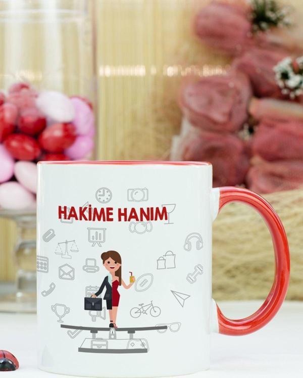 Hediyelen Hakime Hanım Kupa Bardak Kırmızı - Image 1