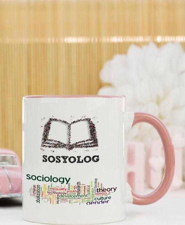 Hediyelen Sosyolog Kupa Bardak Pembe - Image 1