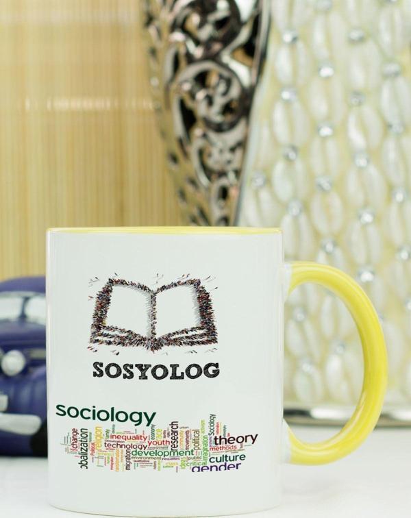 Hediyelen Sosyolog Kupa Bardak Sarı - Image 1