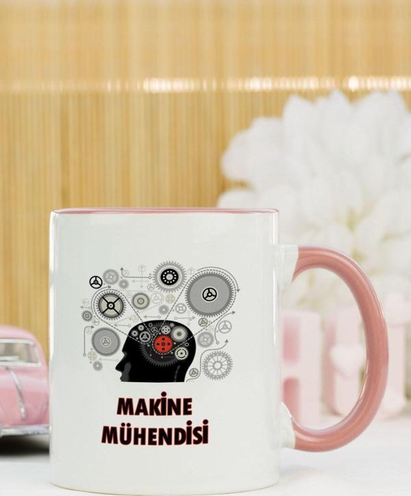Hediyelen Makine Mühendisi Kupa Bardak Pembe - Image 1