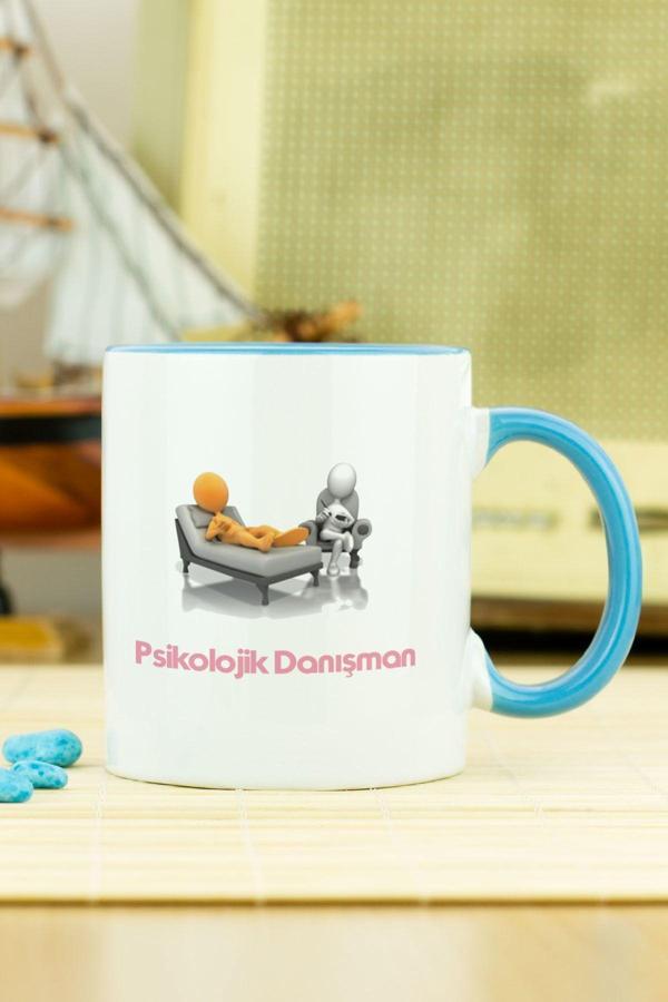 Hediyelen Psikolojik Danışman Kupa Bardak Mavi - Image 1