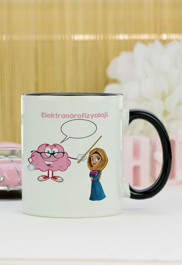 Hediyelen Elektronörofizyoloji Kupa Bardak Siyah - Image 1