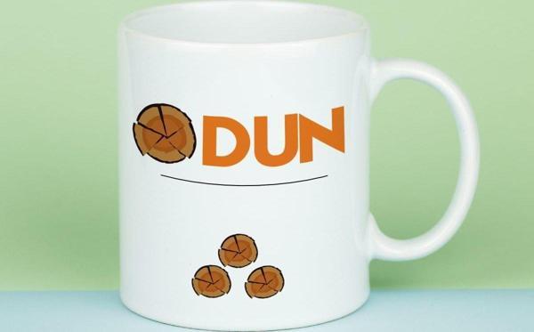 Hediyelen Odun Tasarımlı Kupa Bardak - Image 1