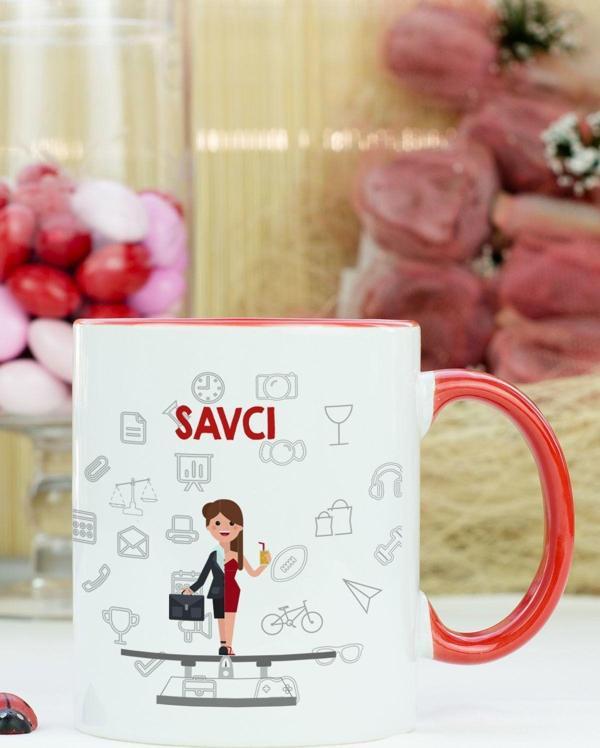Hediyelen Savcı Kupa Bardak Kırmızı - Image 1