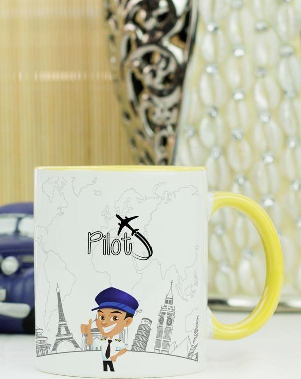 Hediyelen Pilot Kupa Bardak Sarı - Image 1