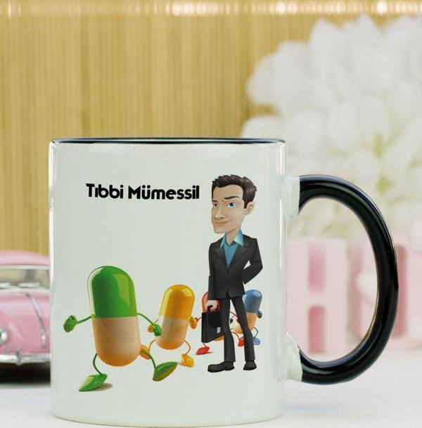 Hediyelen Tıbbi Mümessil Kupa Bardak Siyah - Image 1