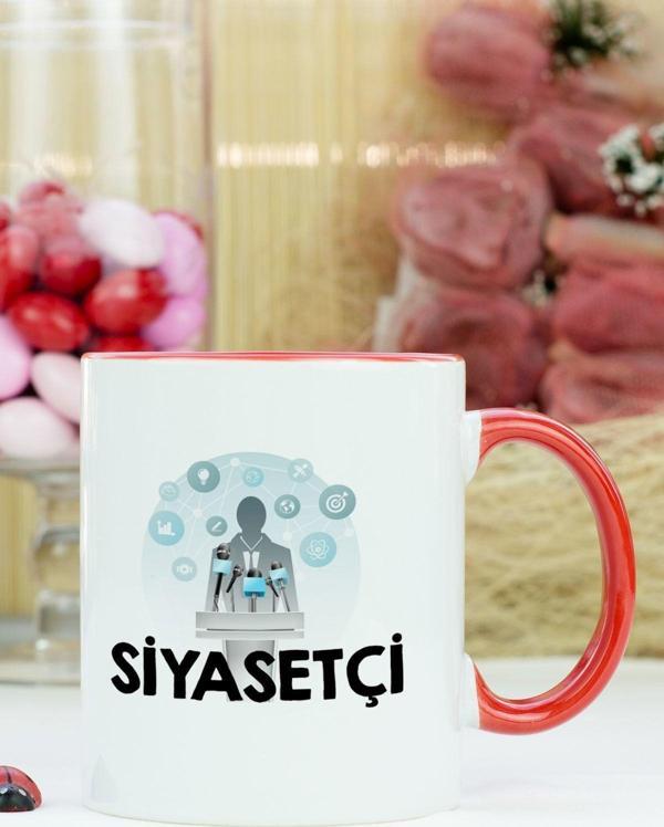 Hediyelen Siyasetçi Kupa Bardak Kırmızı - Image 1