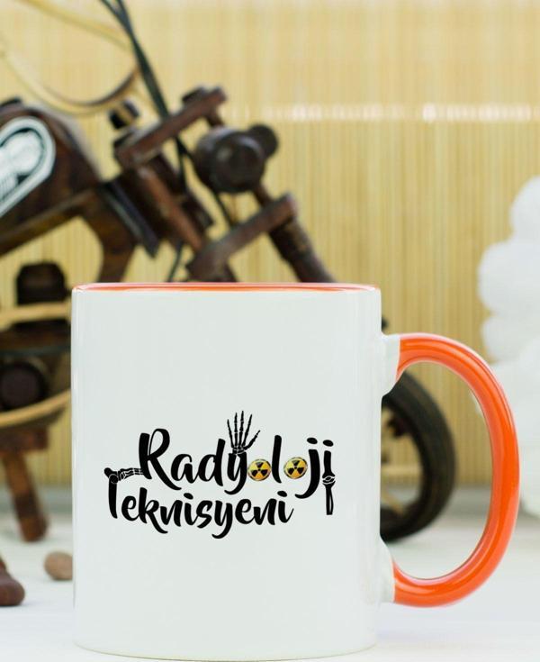 Hediyelen Radyoloji Teknisyeni Kupa Bardak Turuncu - Image 1