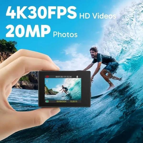 AKASO EK7000 4K30FPS Ultra HD Sualtı Aksiyon Kamerası Siyah - Image 1