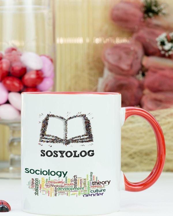Hediyelen Sosyolog Kupa Bardak Kırmızı - Image 1