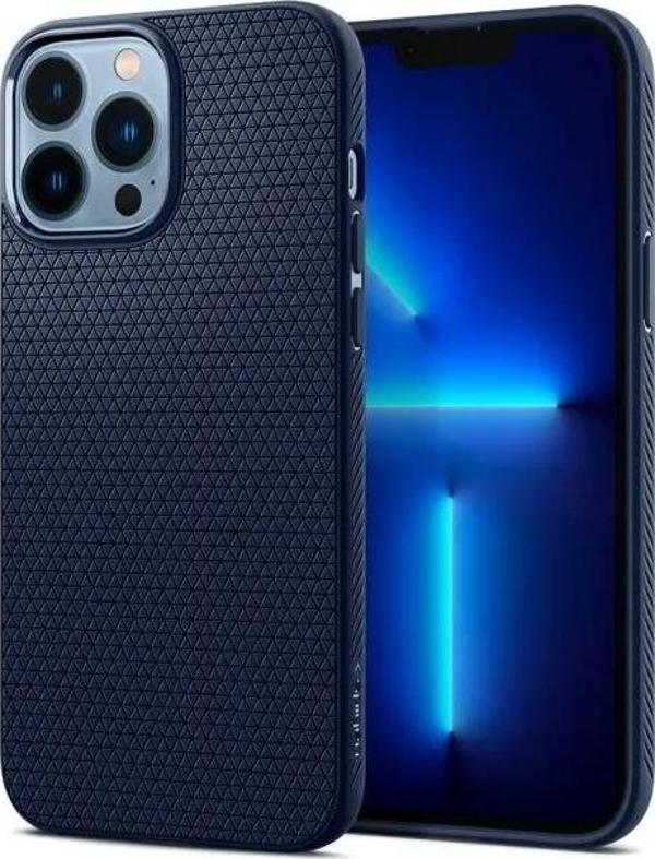 Spigen Liquid Air Armor iPhone 13 Pro Max Kılıf Navy Blue - Image 1