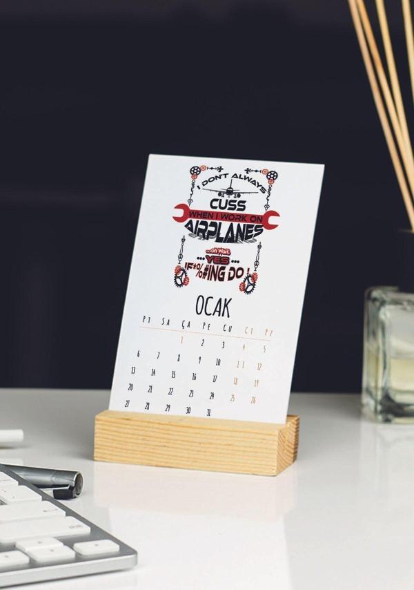 Hediyelen 2024 Airplanes Masa Takvimi - Image 1