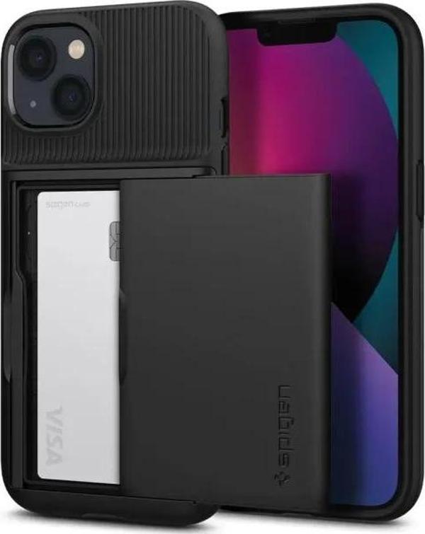 Spigen Slim Armor CS iPhone 13 Kılıf Black - Image 1