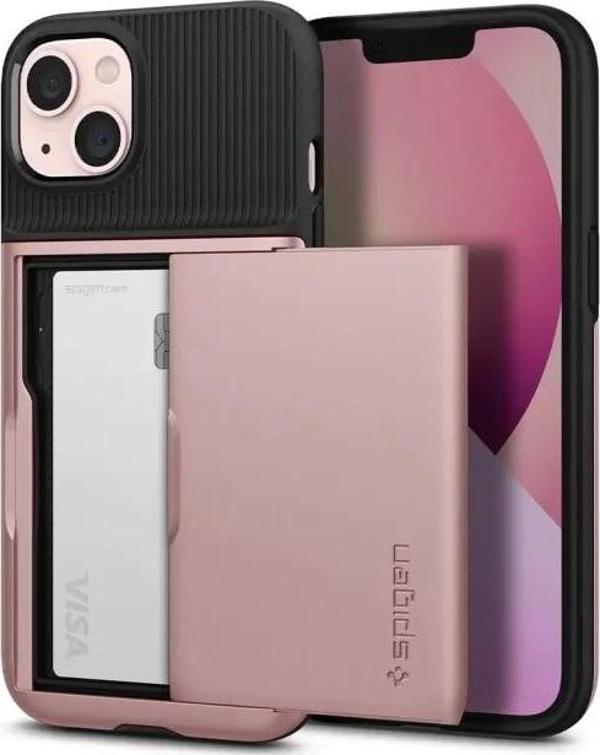 Spigen Slim Armor CS iPhone 13 Kılıf Rose Gold - Image 1