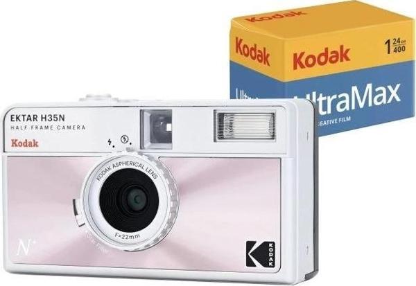 KODAK EKTAR H35N Yarım Çerçeve Fotoğraf Makinesi - Film Paketli Pembe Film Paketli - Image 1