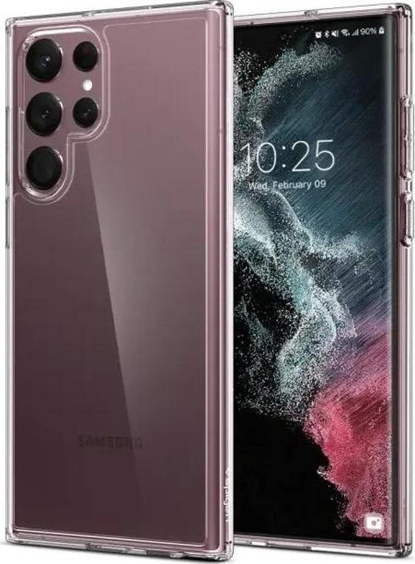 Spigen Ultra Hybrid Galaxy S22 Ultra Kılıf  Crystal Clear - Image 1