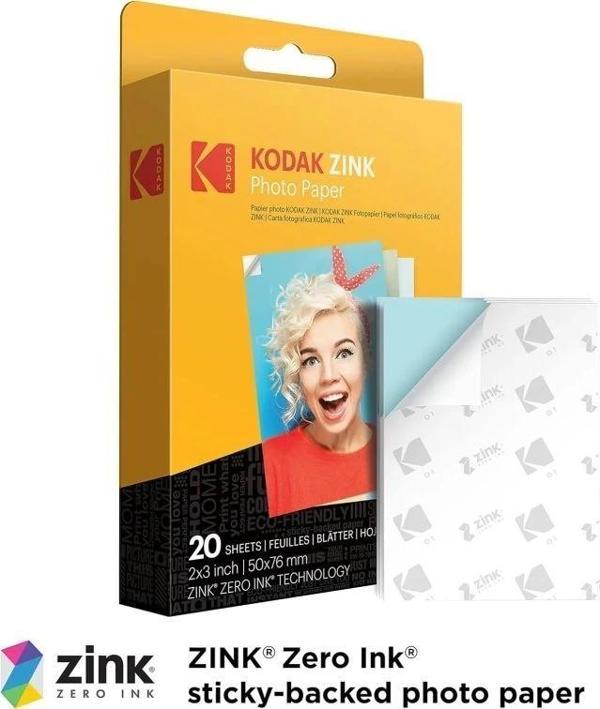 KODAK Printomatic Tam Renkli Anında Baskı Dijital Fotoğraf Makinesi - 75 Sayfalık Paket Mavi 75 Sayf - Image 1