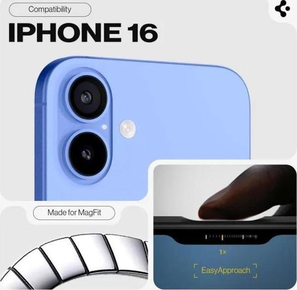 Spigen Tough Armor (Ai) MagFit iPhone 16 Kılıf iPhone 16 Lacivert - Image 1