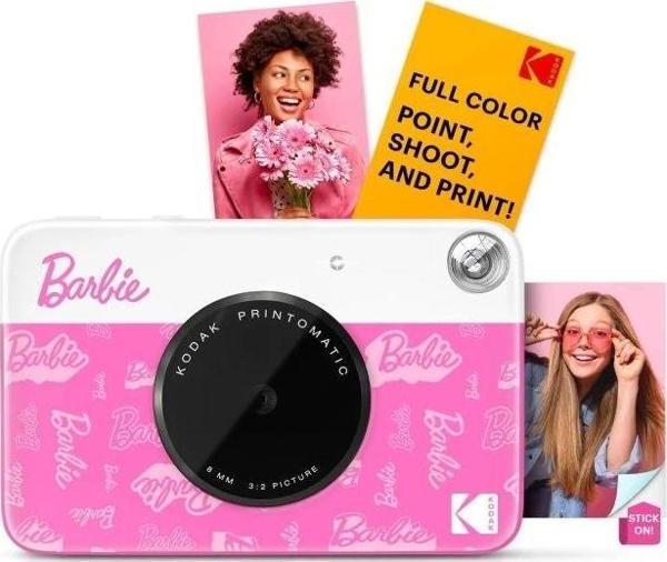 KODAK Printomatic Tam Renkli Anında Baskı Dijital Fotoğraf Makinesi Barbie Baskılı Fotoğraf Makinesi - Image 1