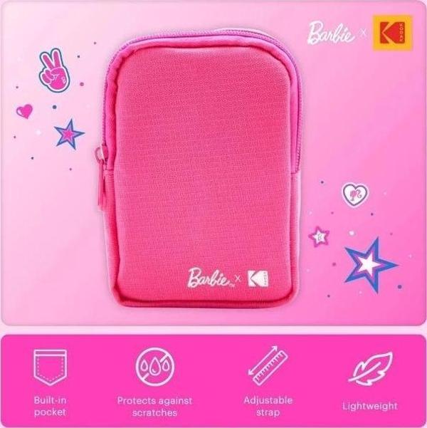 Kodak x Barbie Printomatic Tam Renkli Anında Baskı Dijital Fotoğraf Makinesi - Hediye Paketi İkonik  - Image 1