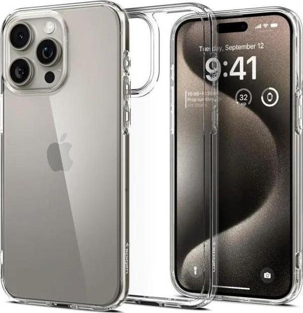 Spigen Ultra Hybrid iPhone 15 Pro Max Kılıf(2023) Crystal Clear iPhone 15 Pro Max - Image 1